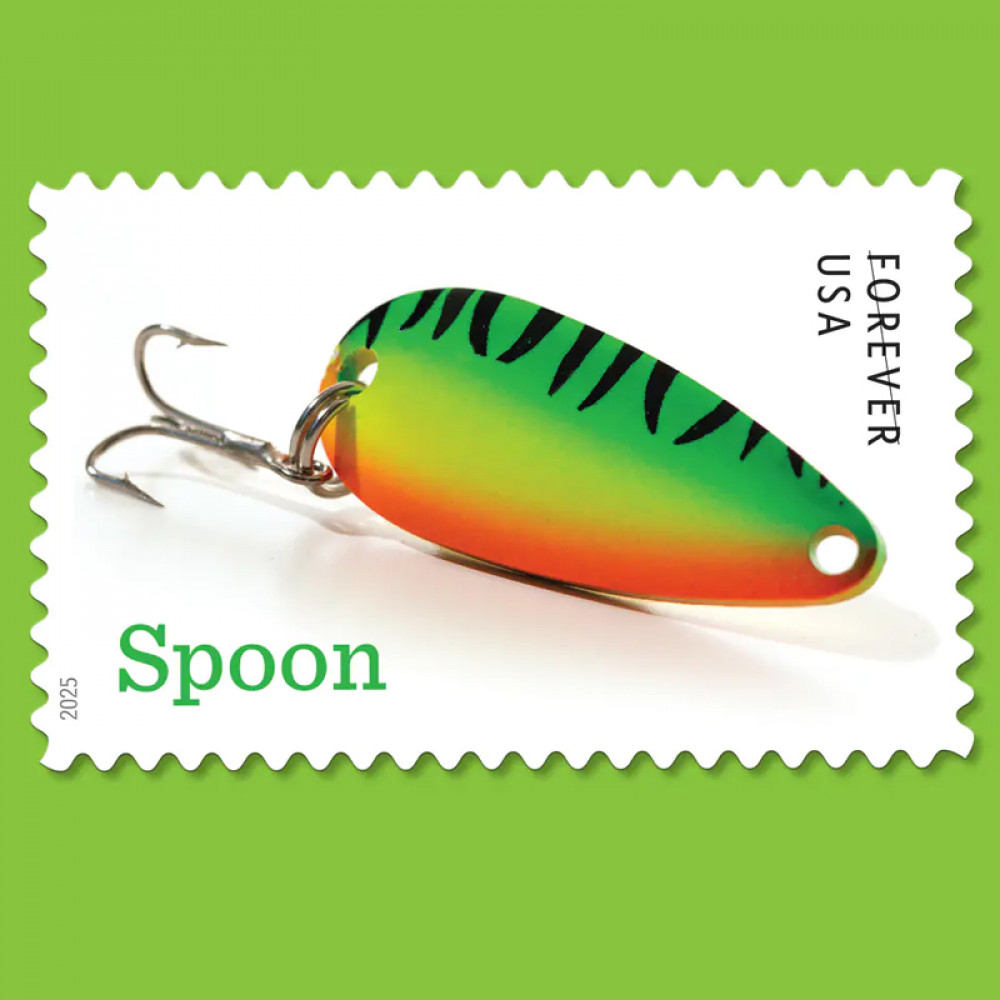2025 Freshwater Fishing Lures Forever Stamps, Sheetof 20 2025 Freshwater Fishing Lures Forever Stamps, Sheetof 20