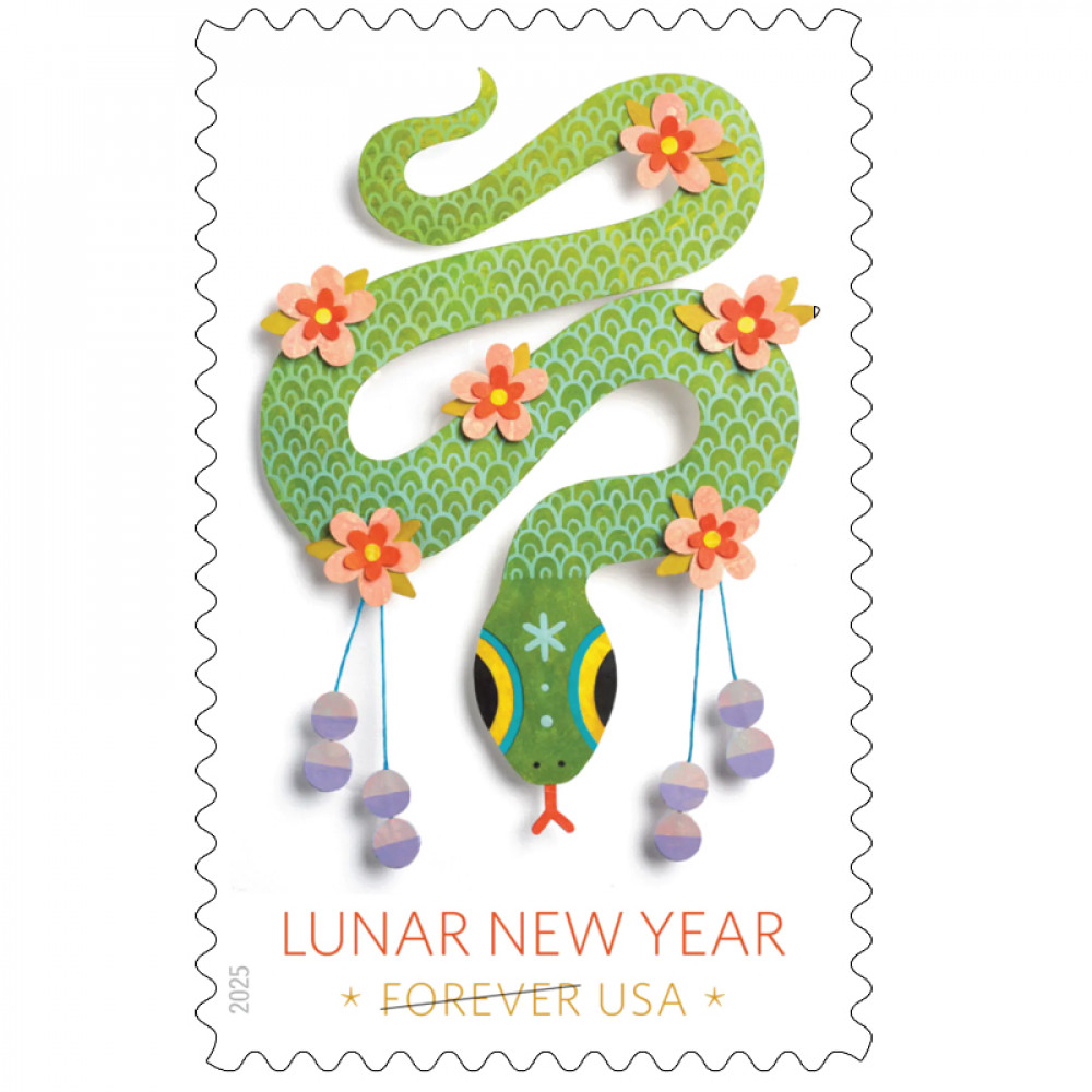 2025 Lunar New Year: Year of the SnakeStamps, Sheet of 20 Forever 2025 Lunar New Year: Year of the SnakeStamps, Sheet of 20 Forever