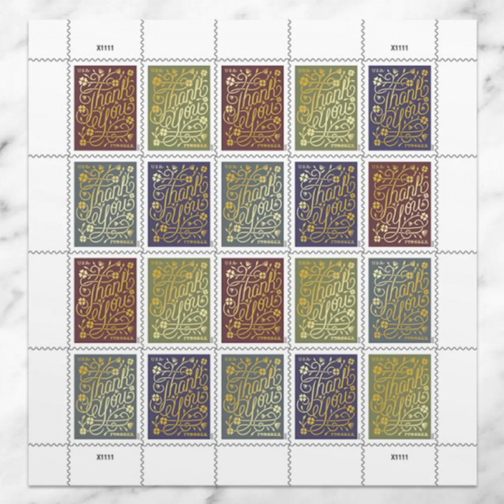 (2020) USPS Thank You Forever Postage Stamps (2020) USPS Thank You Forever Postage Stamps