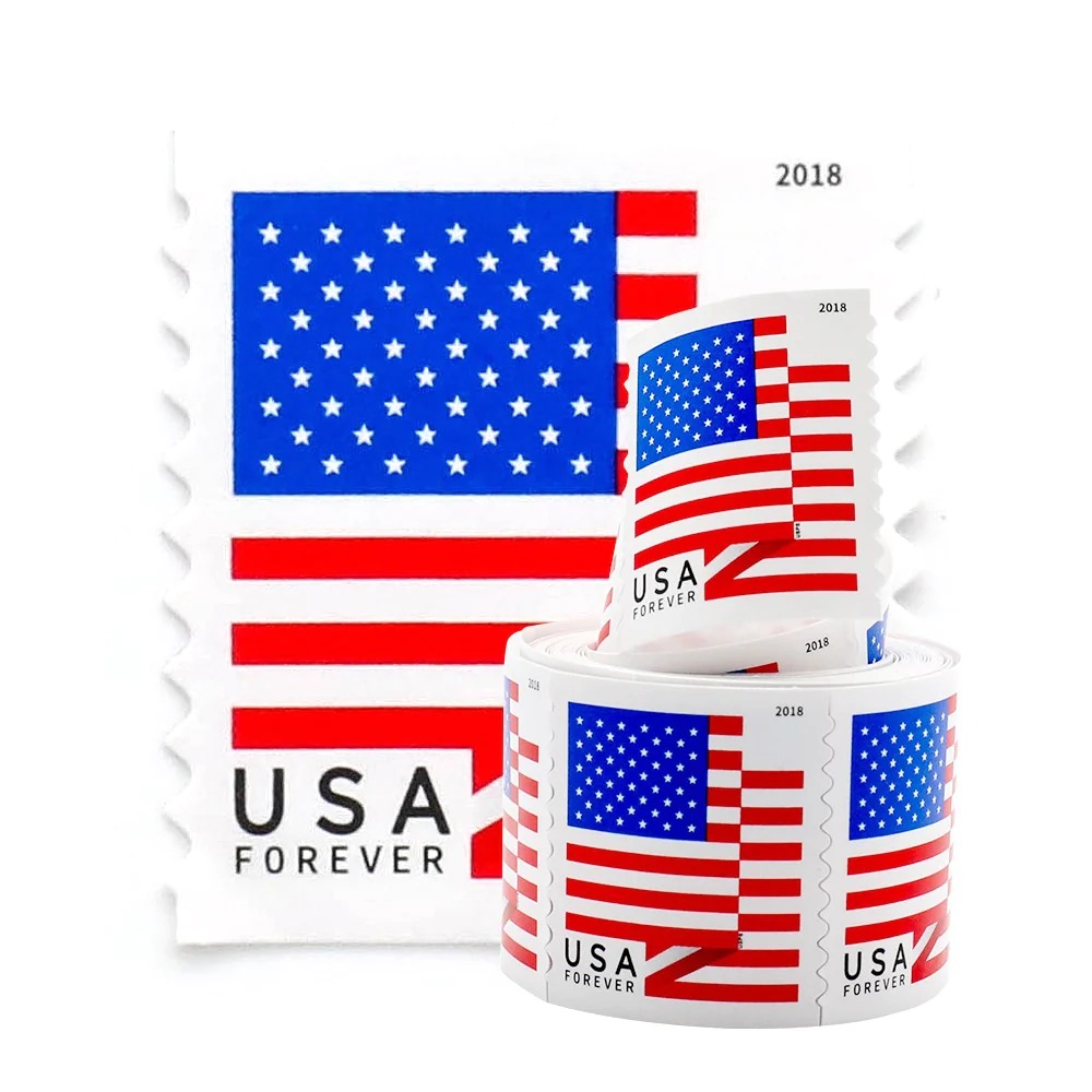 (2018) USPS Forever American Flag Stamps Rolls (2018) USPS Forever American Flag Stamps Rolls