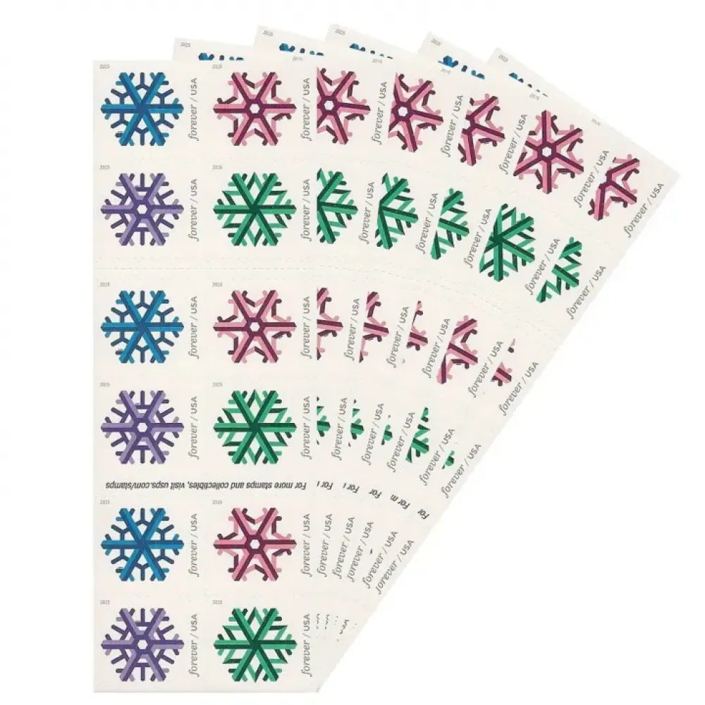 (2015) USPS Geometric Snowflakes Forever Postage Stamps (2015) USPS Geometric Snowflakes Forever Postage Stamps