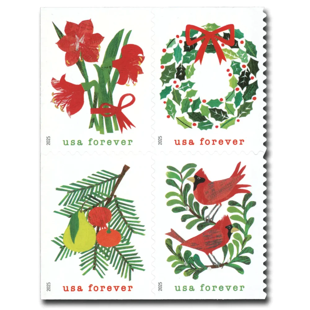 (2025) Holiday Cheer Stamps, Book of 20