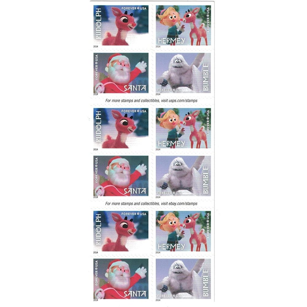 2014 USPS Rudolph the Red-Nosed Reindeer Forever Stamps 2014 USPS Rudolph the Red-Nosed Reindeer Forever Stamps