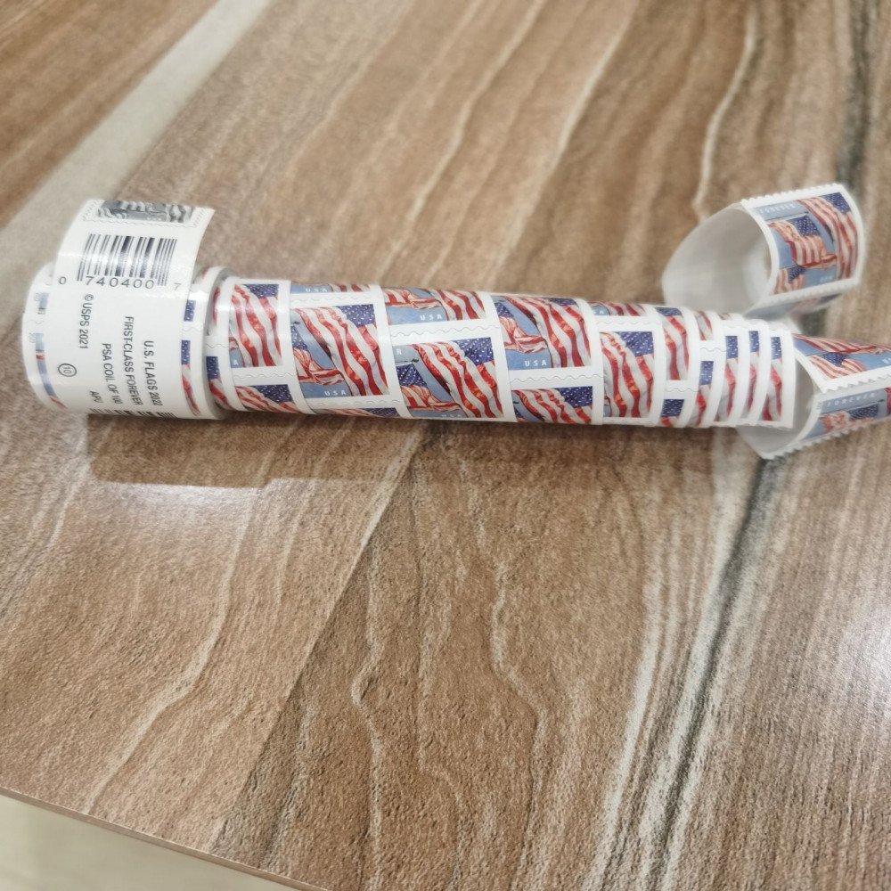 (2022) USPS Forever American Flag Stamps Rolls (2022) USPS Forever American Flag Stamps Rolls