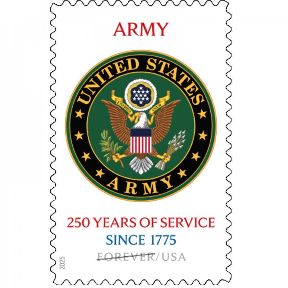 2025 U.S. Army 250th Stamps, Sheet of 20 2025 U.S. Army 250th Stamps, Sheet of 20