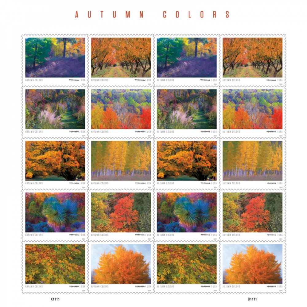 2024 forever stamps Autumn Colors 2024 forever stamps Autumn Colors