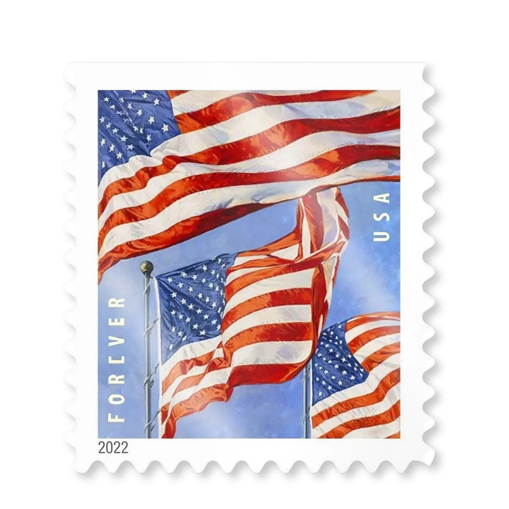 (2022) USPS American Flag Forever Stamps (2022) USPS American Flag Forever Stamps