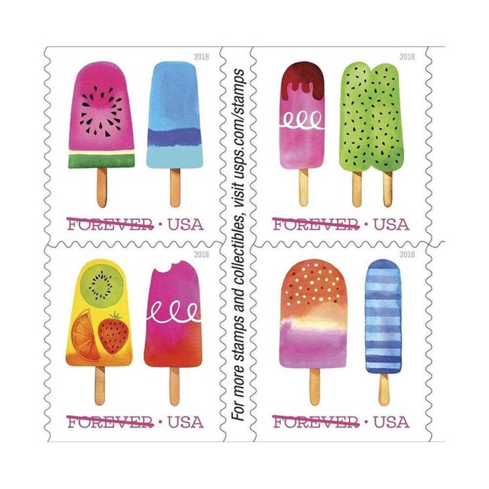 (2018) USPS Ice Cream Self Forever Stamps (2018) USPS Ice Cream Self Forever Stamps